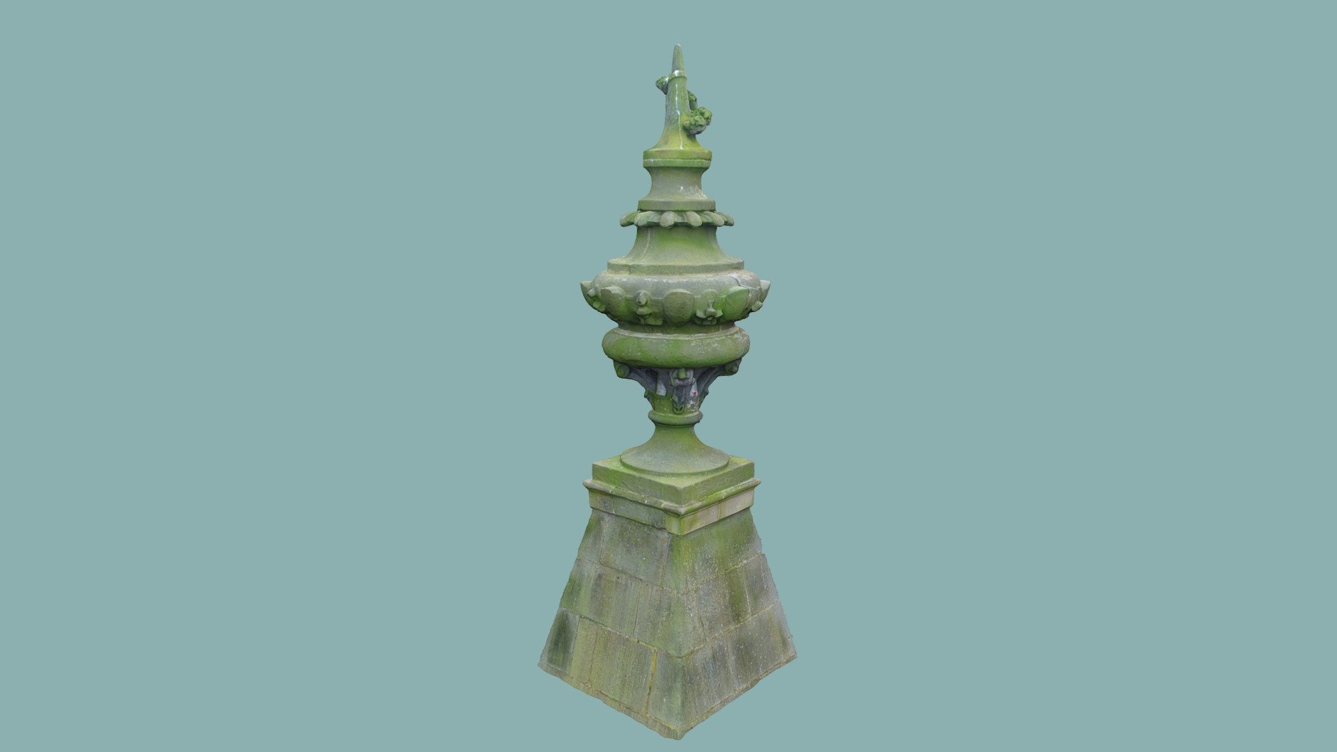 Needle's Eye folly, ornamental urn