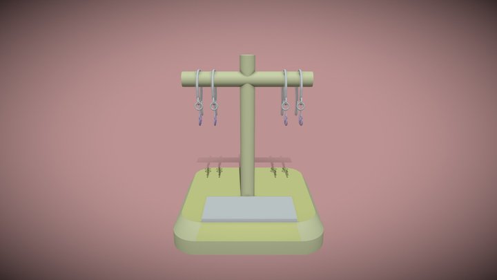 ต่างหูแบบห่วง 3D Model