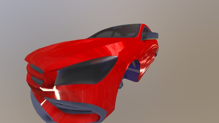 Carro Exemplo 3D Model