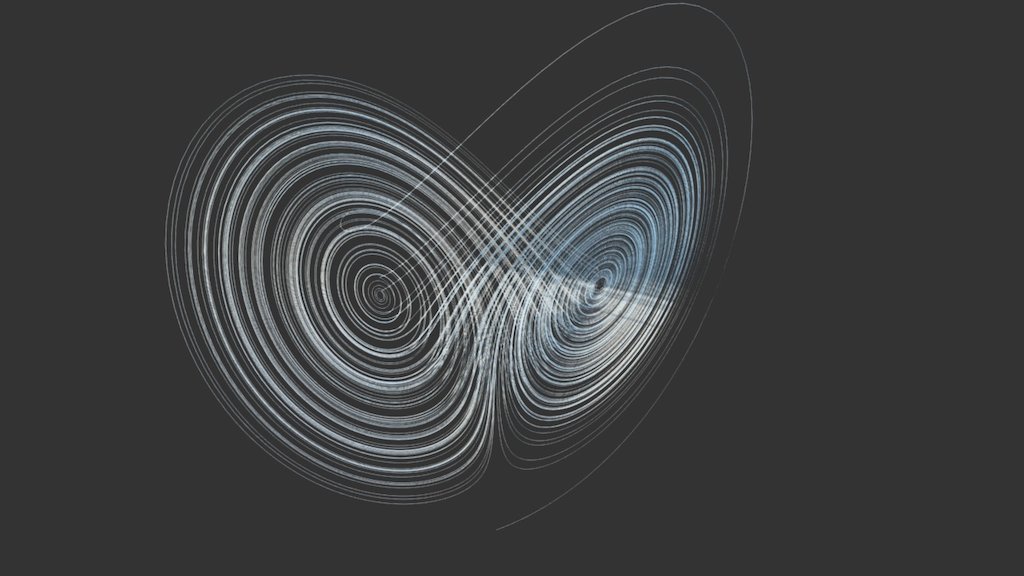 Lorenz Attractor - 3D model by smrtr [3b855e6] - Sketchfab