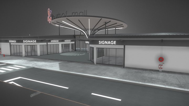 FLEURHOF MALL - Main Entrance 3D Model