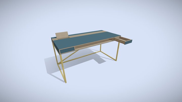 Gesellenstück Desk 3D Model