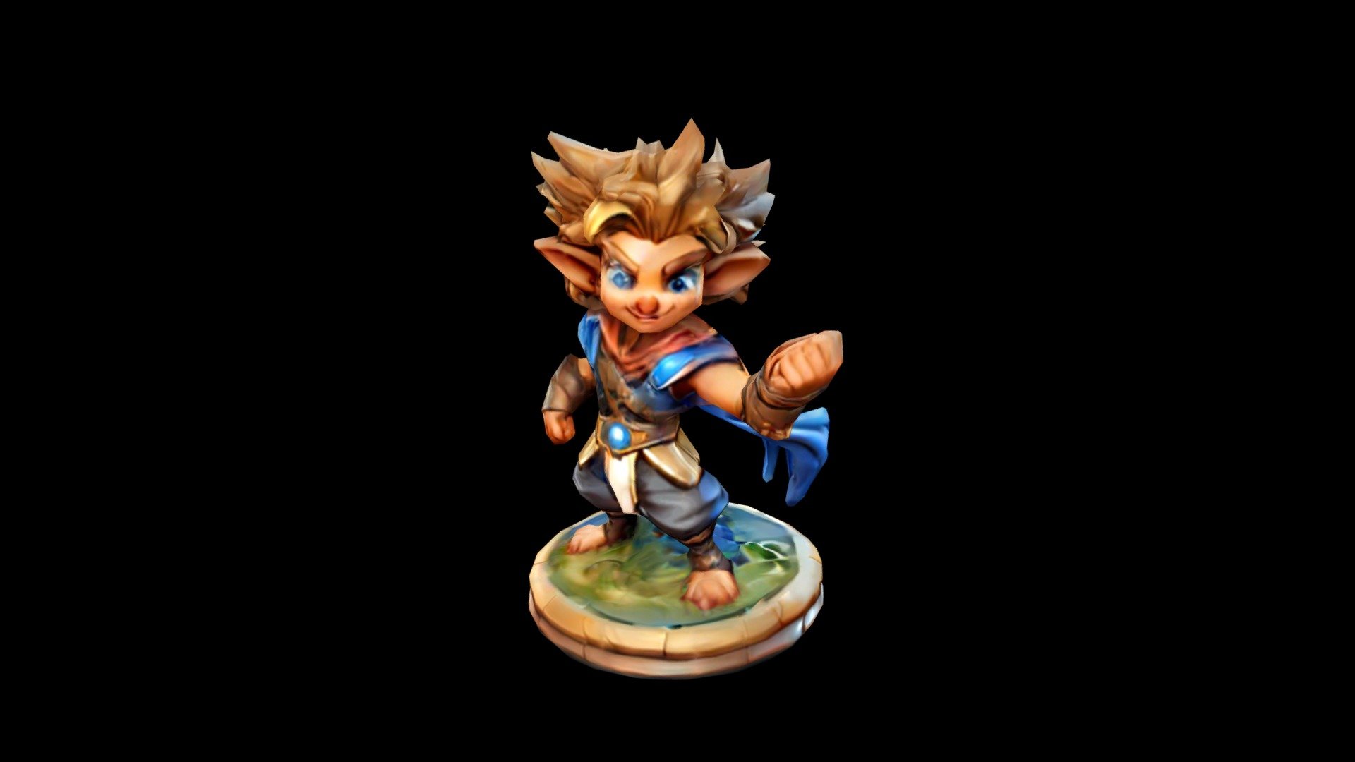 Illustration of a Fantasy Adventure Fighter T - Download Free 3D model ...