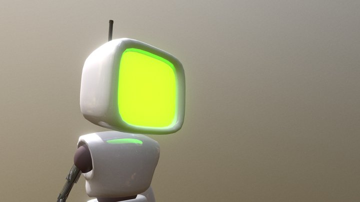 Robot Television 3D Model