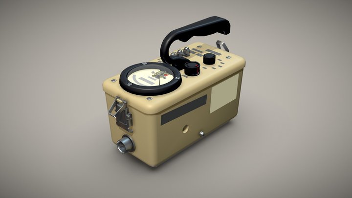 Geiger Counter - Detailed Draft 3D Model