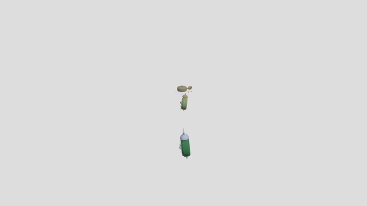 Homework damage XYZ School 3D Model