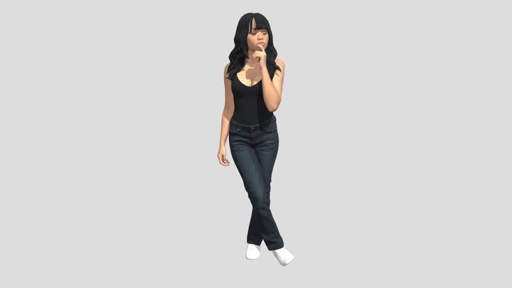 Pensive Pose – Modelo 3D gratuito STL