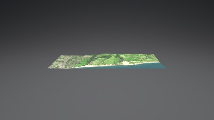 Salcombe mouth region 3D Model