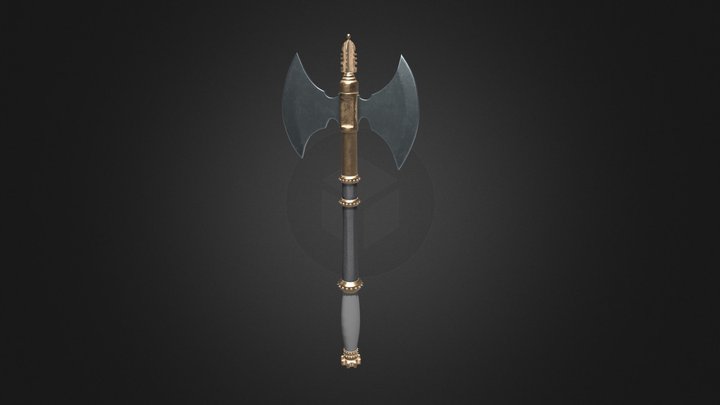 Medieval Axe 3D Model