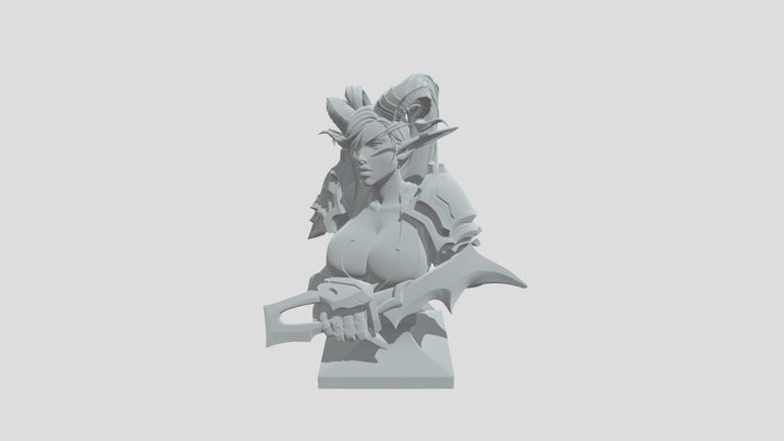 Demon Queen of the Green Flame 3D Model