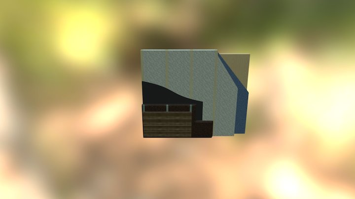 Muro: corcho + lana de oveja + CLT 3D Model