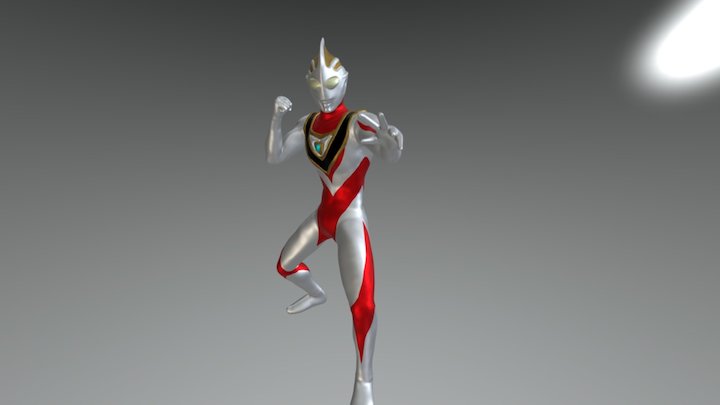 Ultraman Gaia v2 3D Model