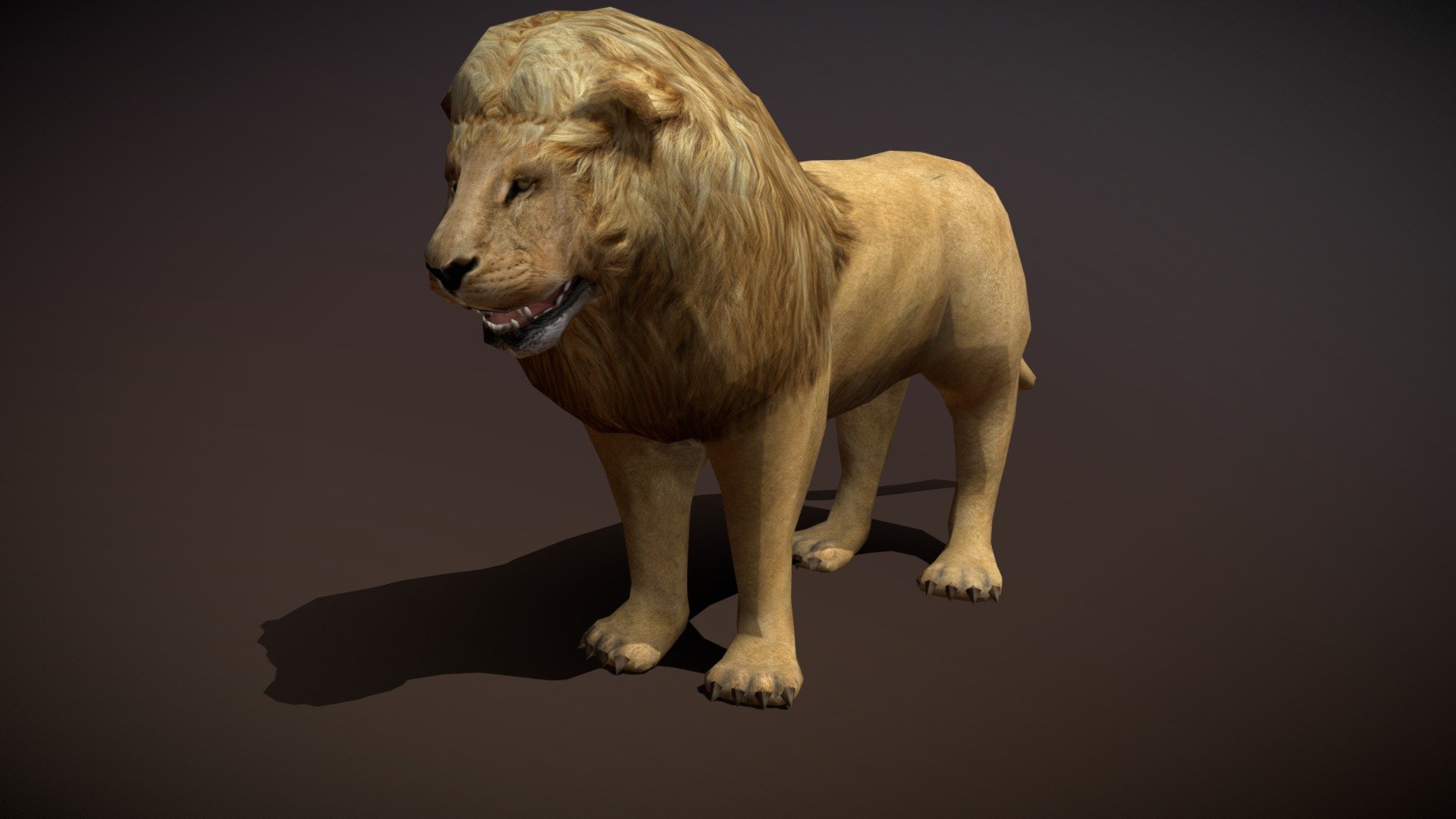 Safari animals - Lion - Buy Royalty Free 3D model by  (@)  [3b8cfed]