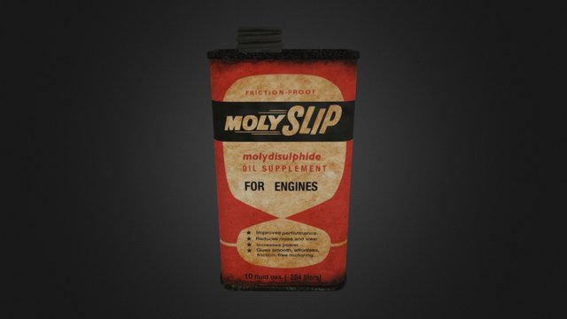 Molyslip Can 3D Model