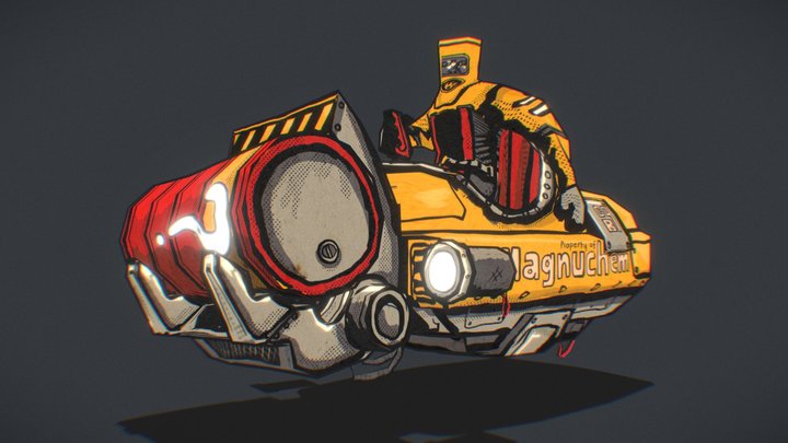 Barrels 'n Utilities Transporter Tractor – Free 3D Model STL