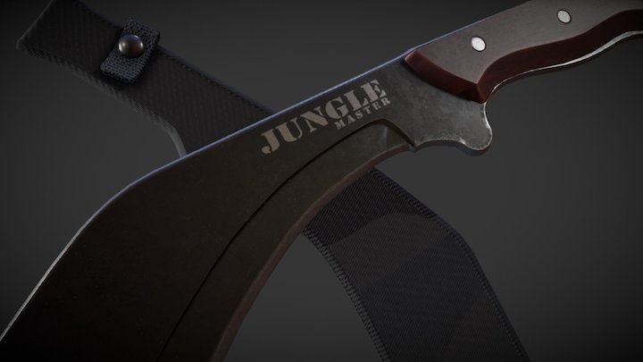 Jungle Master Kukri 3D Model