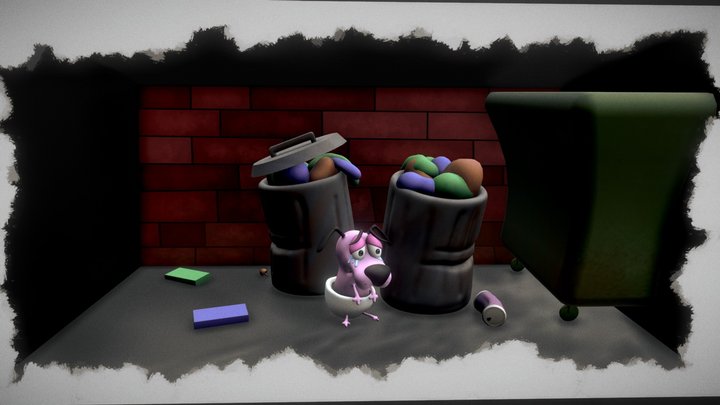 Baby Courage : Courage The Cowardly Dog 3D Model