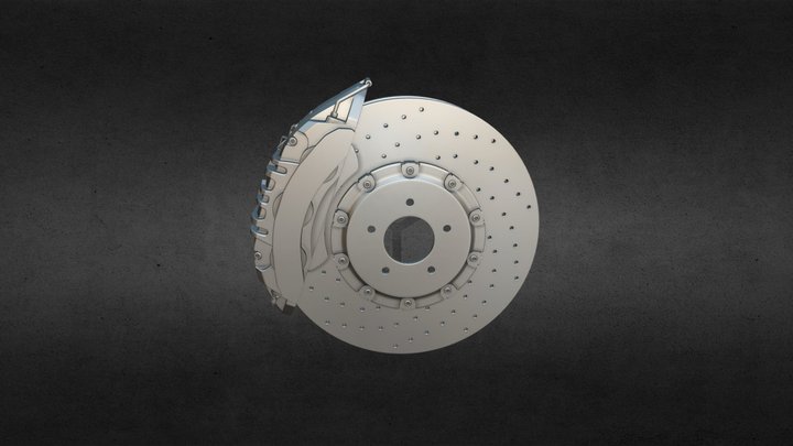 Mercedes AMG Brakes 3D Model