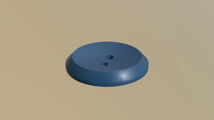 Button clothes 3D Model