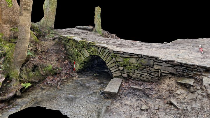 Old Bridge in Graves Park, Sheffield 3D Model