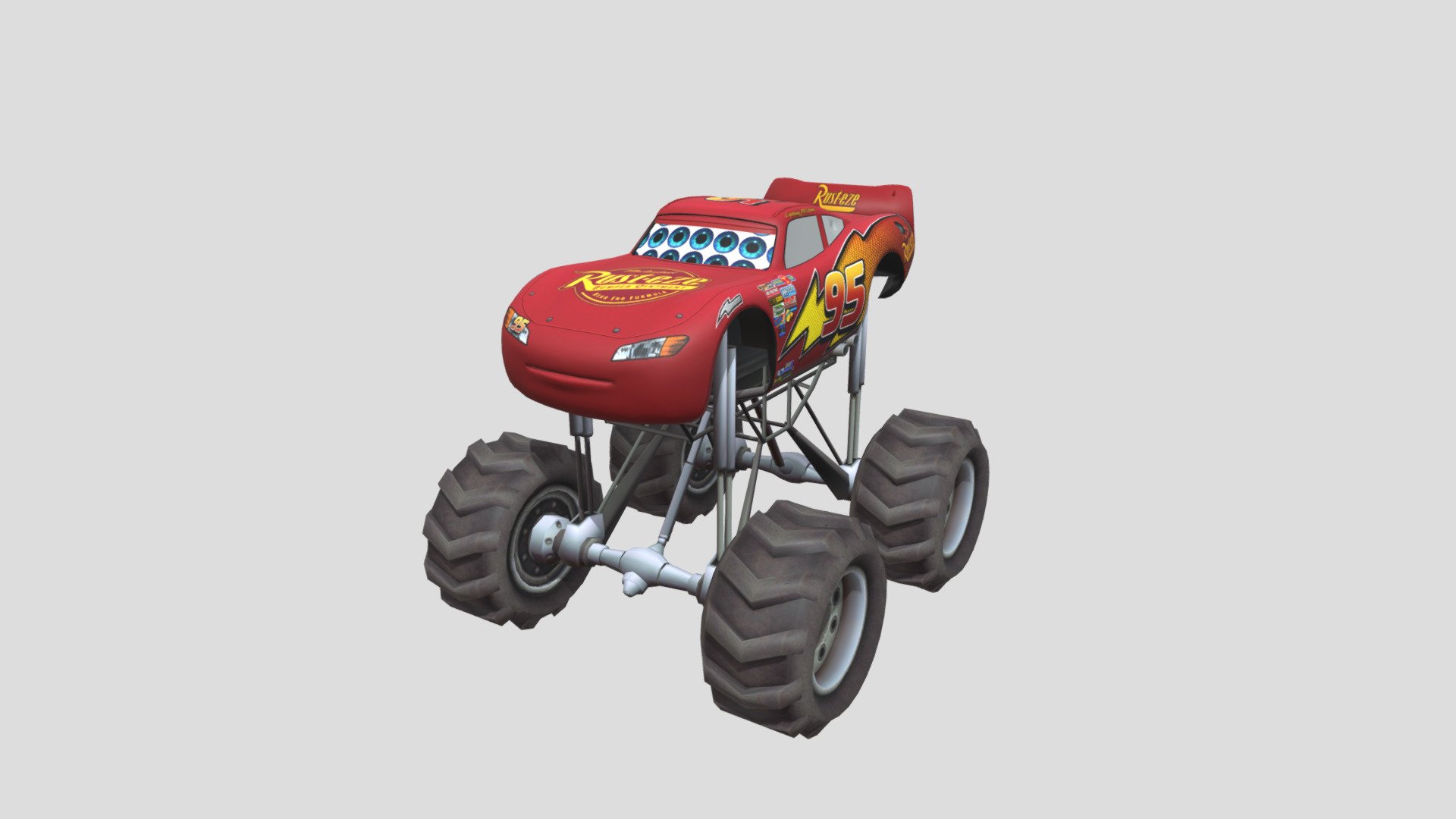 Lightning mcqueen monster truck toy deals