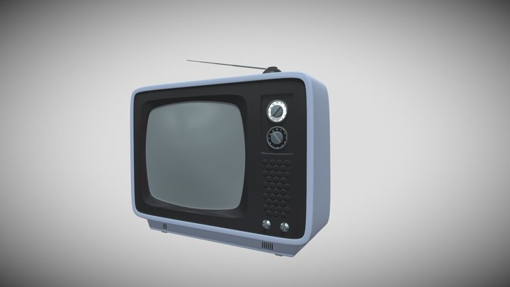 VintageTVSketchFabExp 3D Model