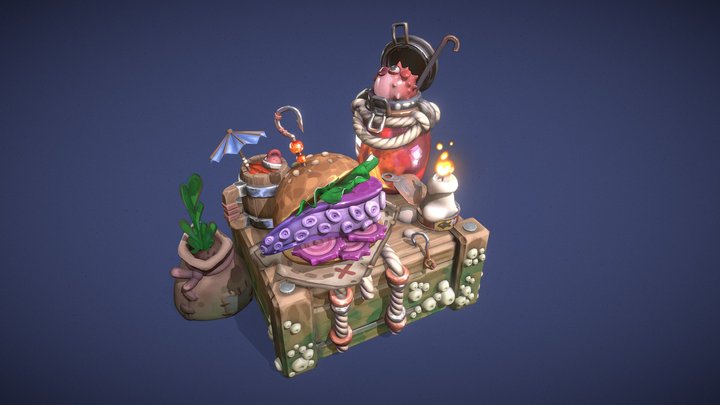 Fisherman's Lunch 3D Model