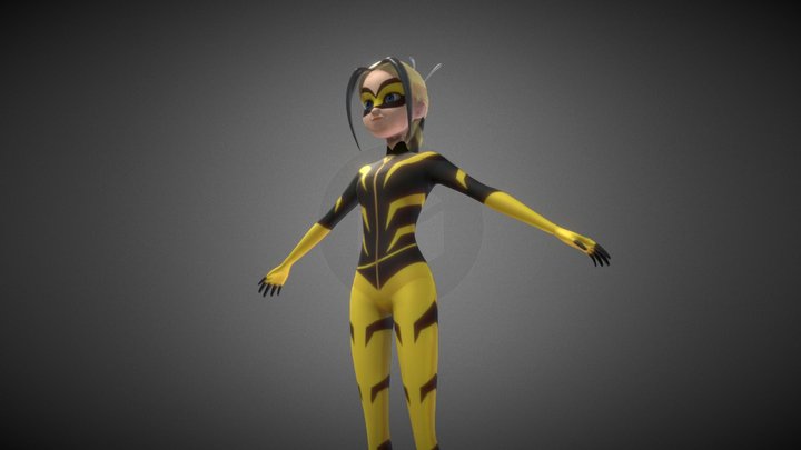 3D model Cat Noir Animated Rigged from Miraculous Ladybug VR / AR /  low-poly