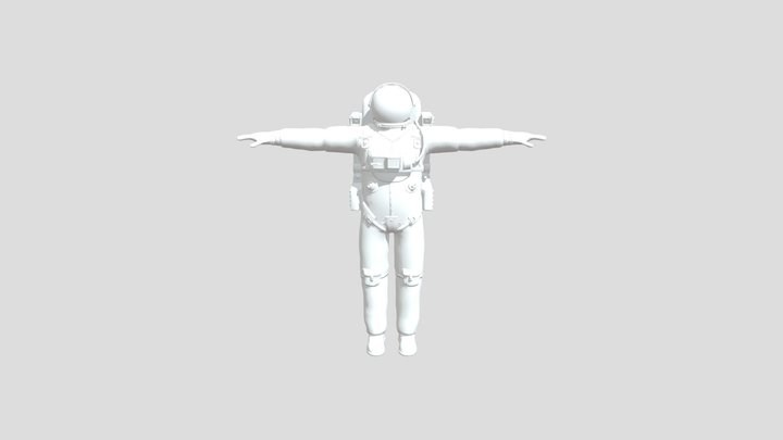 Astronaut FBX For Rig 3D Model