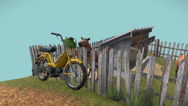 DAE Diorama retake – Small farm 3D Model