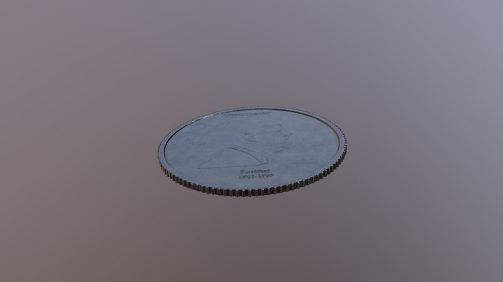 Jfk coin 3D Model