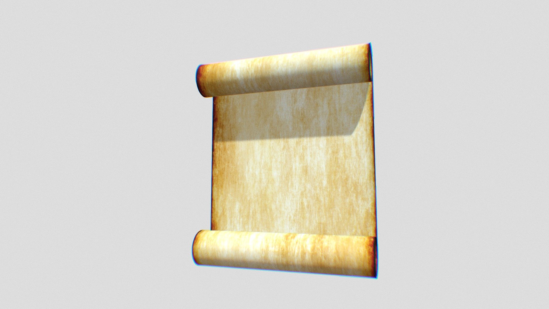 Blender Burning Parchment And Procedural Flame Download Free 3D model