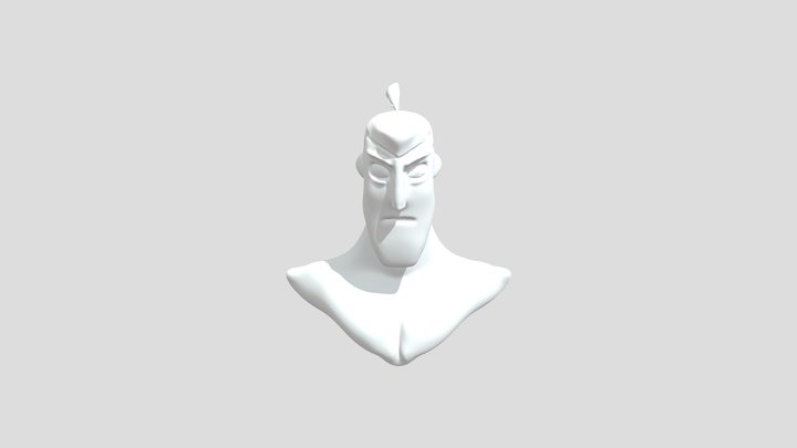 Samurai Jack Bust 3D Model