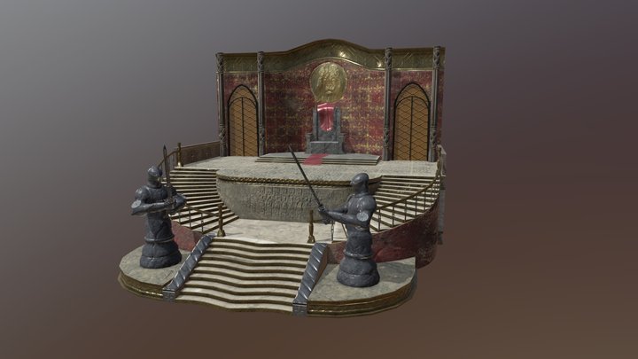 Forgotten Throne Room 3D Model