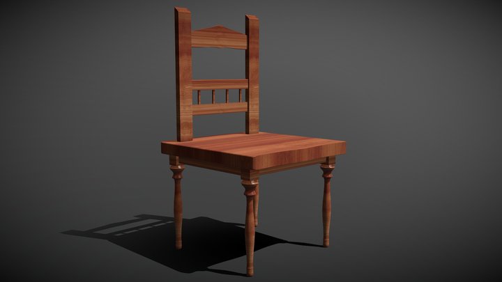 Wooden Chair – Free 3D Model STL