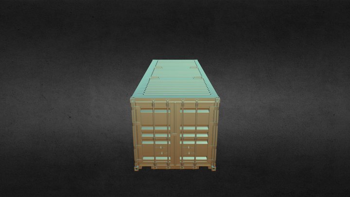 Pubg Game Container Model 3D Model
