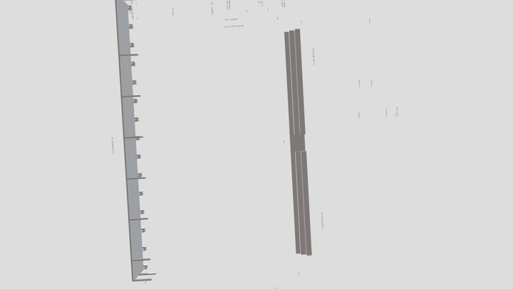 Projeto muro de arrimo 3D Model