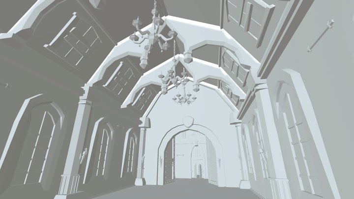 Modular Castle 3D Model
