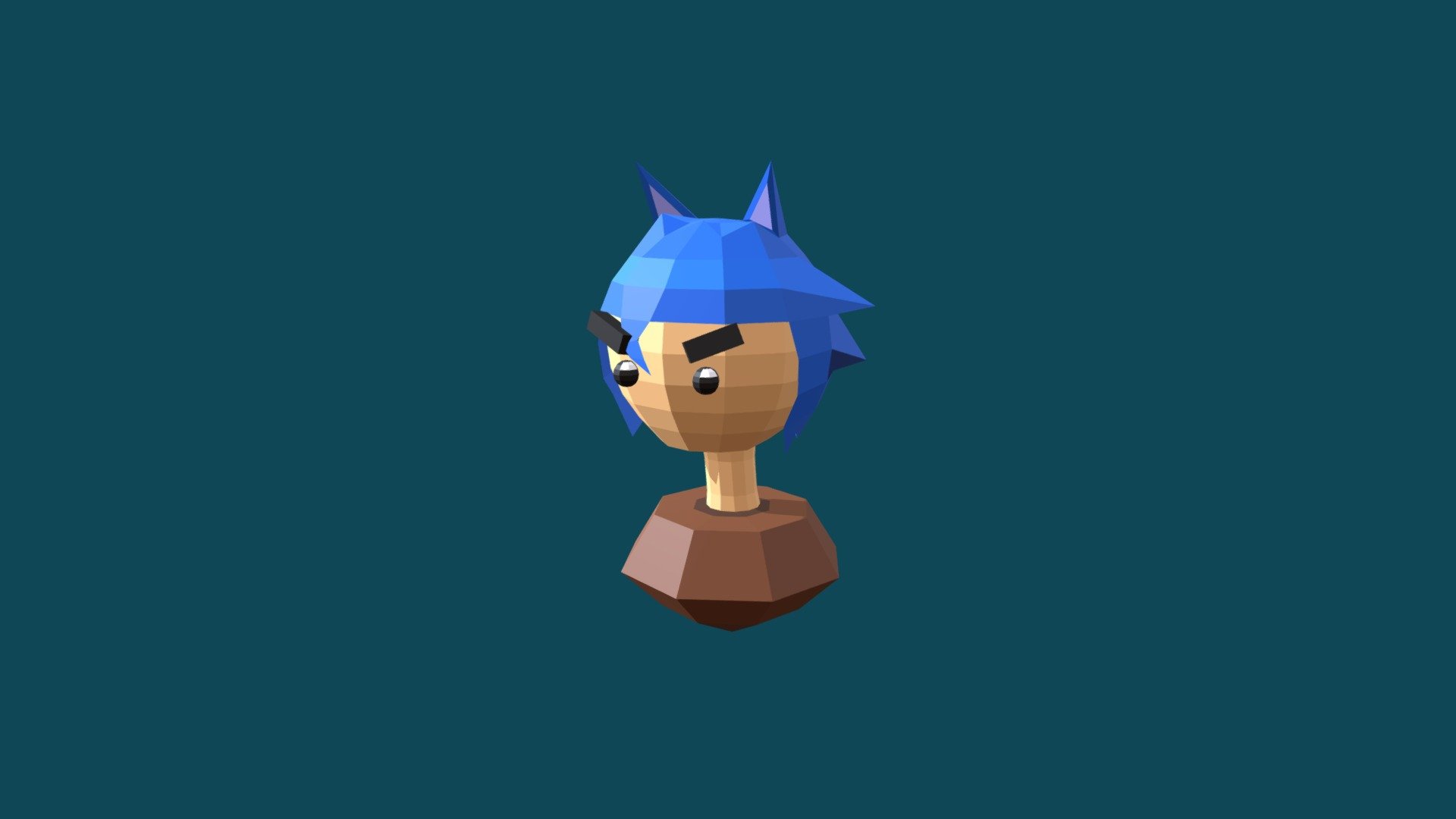My Oc Lowpoly - 3D model by MakoFox (@icenokitsune) [3b9902c] - Sketchfab