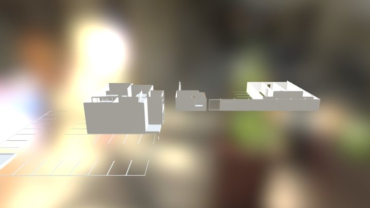 Prison & Administration Building 3D Model