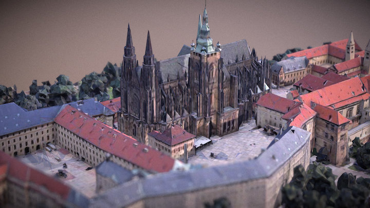 Prague Castle 3D Model