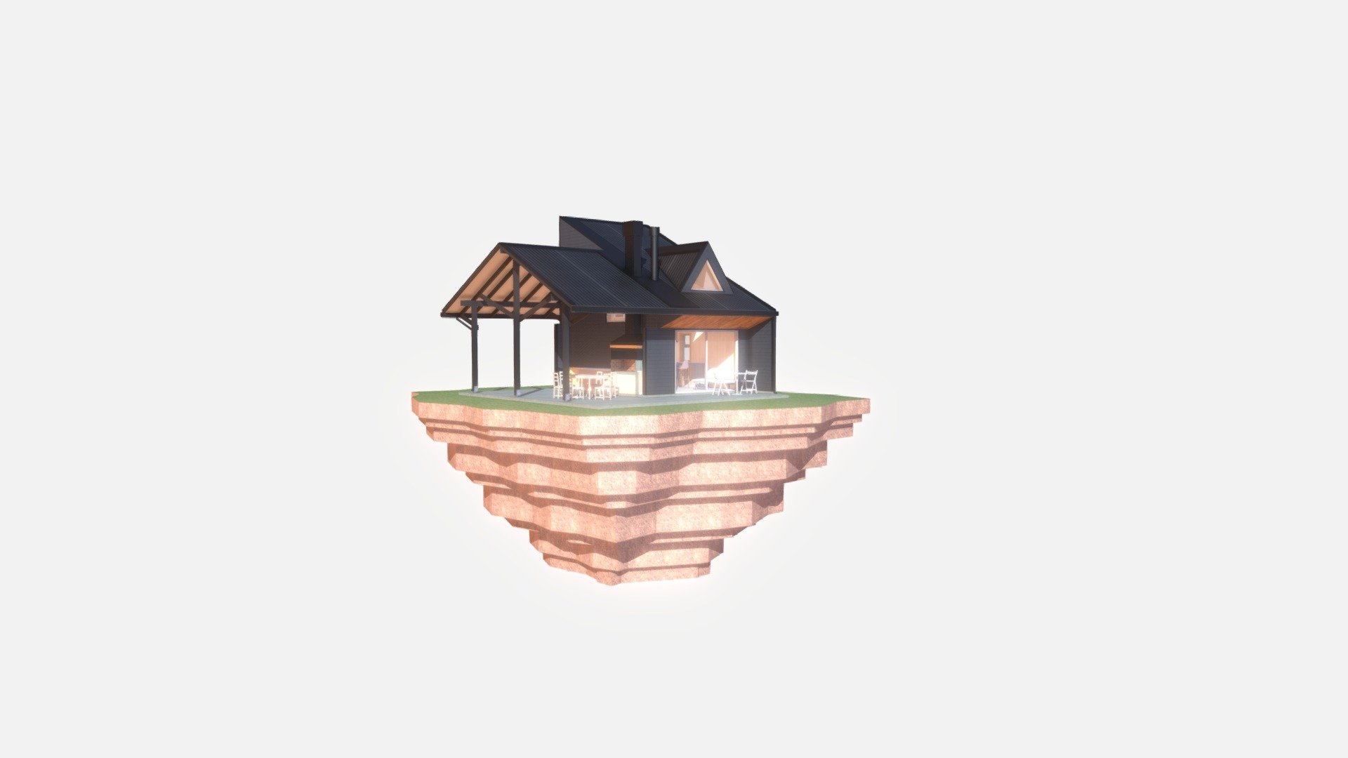 LOFT OJO + COBERTIZO — Sketchfab embed 3D viewer
