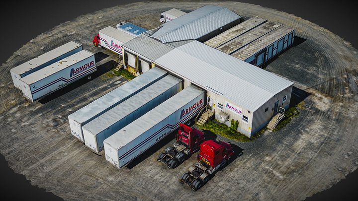 Trucking Business Dispatch Warehouse – Modelo 3D gratuito STL