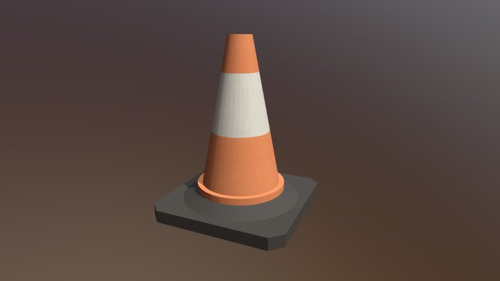Traffic Cone 3D Model