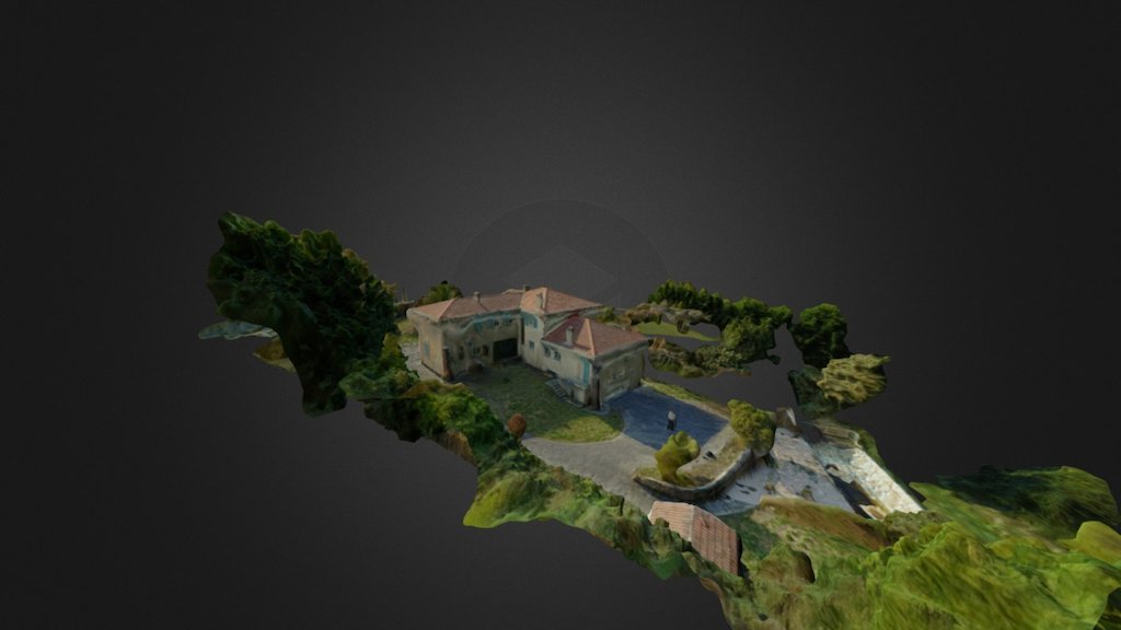 Maison Arcangues Projet 1 Simplified 3d Mesh