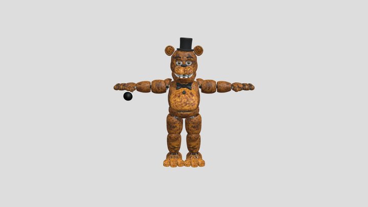 Unwithered Fredbear 3D Model