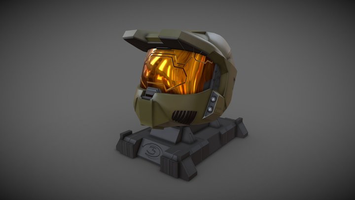 Halo Helmet 3D Model