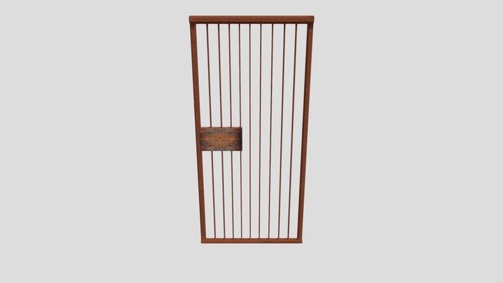 Fence Door 3D Model