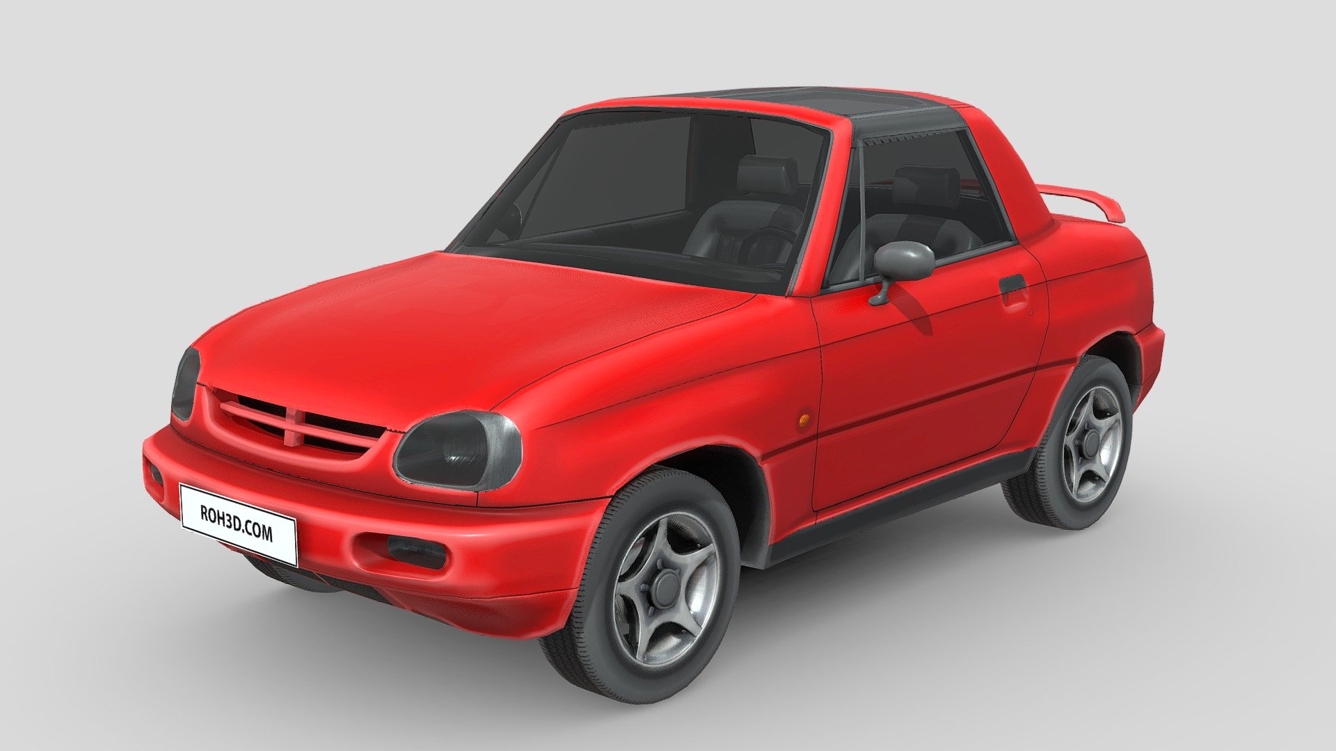 Low Poly Car - Suzuki X90 1996 - 3D model by ROH3D (@roh3d) [3b9fdc8]