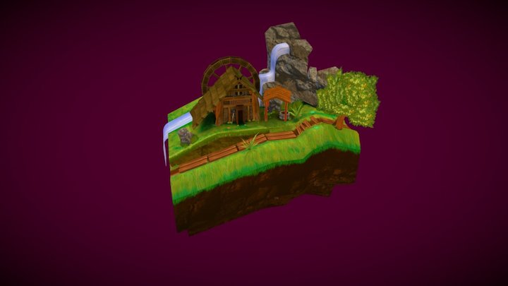 Game Art 1 Final Scene 3D Model